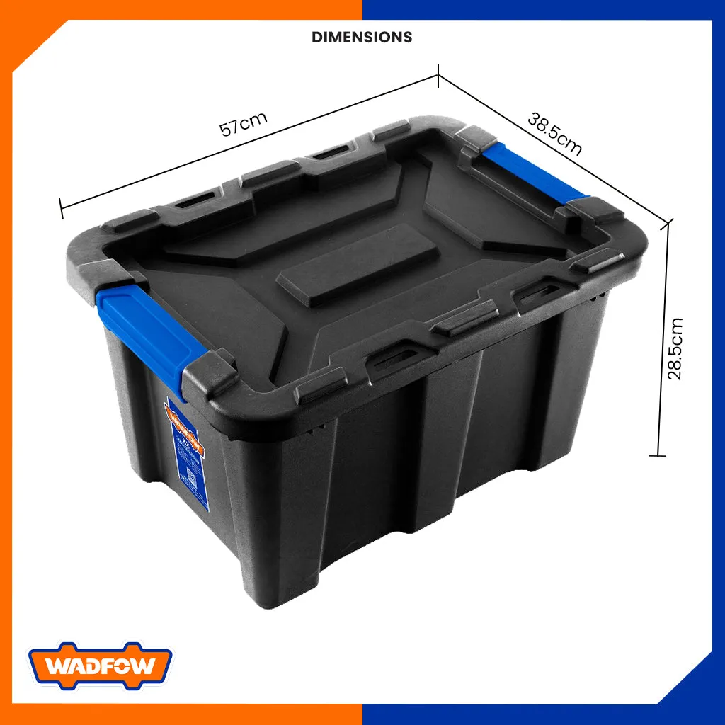 40Liters Stackable Plastic Container - Black WTB3340