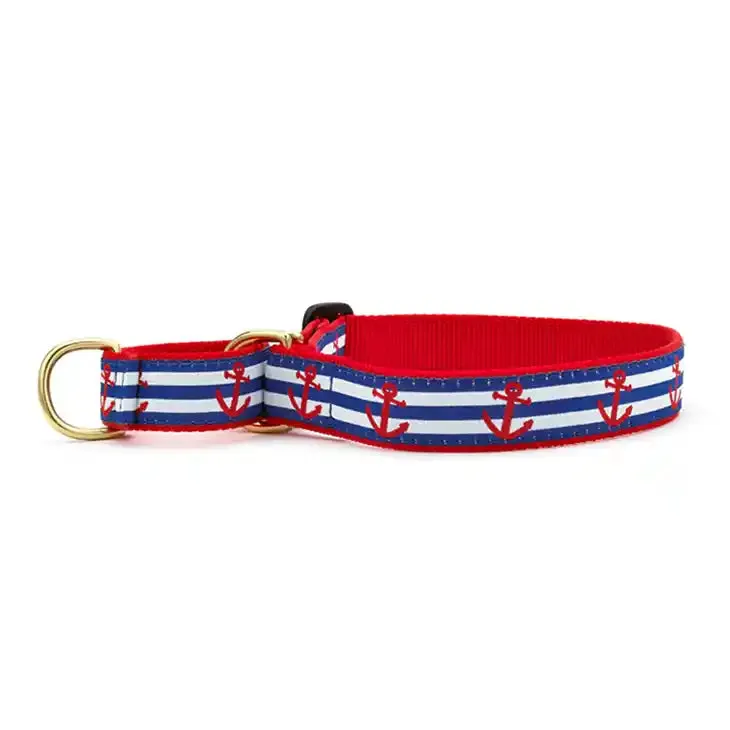 Anchors Aweigh Martingale Dog Collar