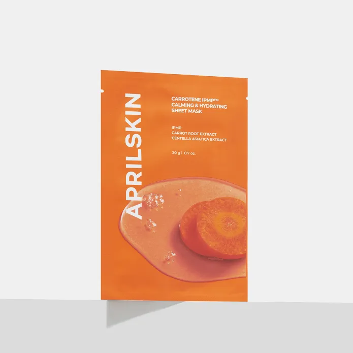 [APRILSKIN] Carrotene IPMP™ Calming & Hydrating Sheet Mask 20g*10EA