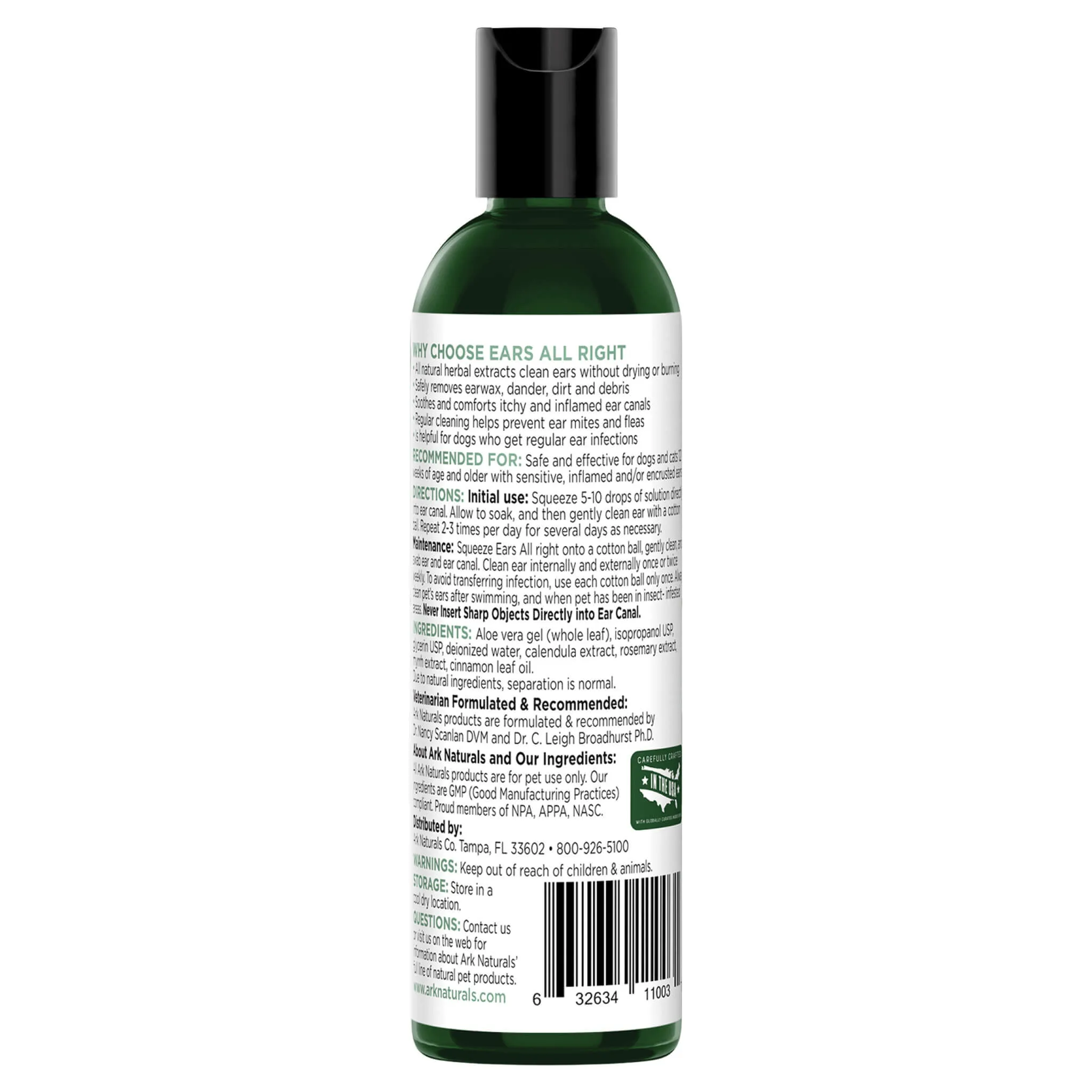 Ark Naturals Ears All Right Herbal Wash & Cleaning Lotion for Dogs & Cats