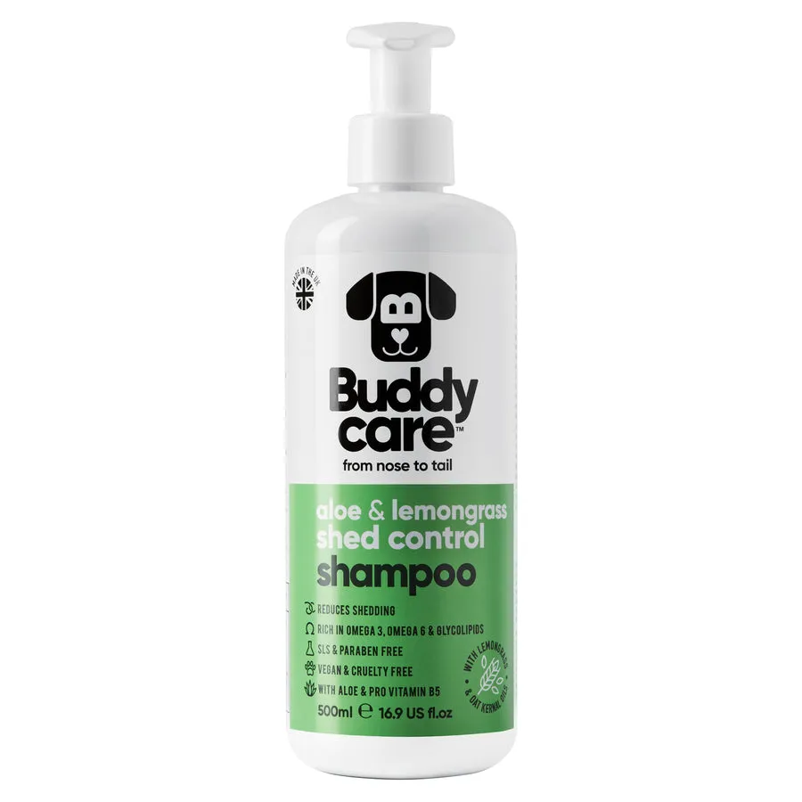 Buddycare | Shed Control Shampoo with Aloe & Lemongrass for Dogs - 500ml