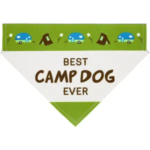 Camp Dog 12" x 8" Canvas Slip on Pet Bandana