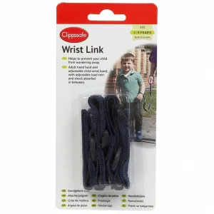 Clippasafe Safety Wrist Link with Shock Absorber - Navy Blue