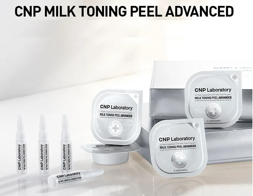 CNP Milk Toning Peel Advanced Program 4 weeks 1 Box Home Peeling Soothing Kits