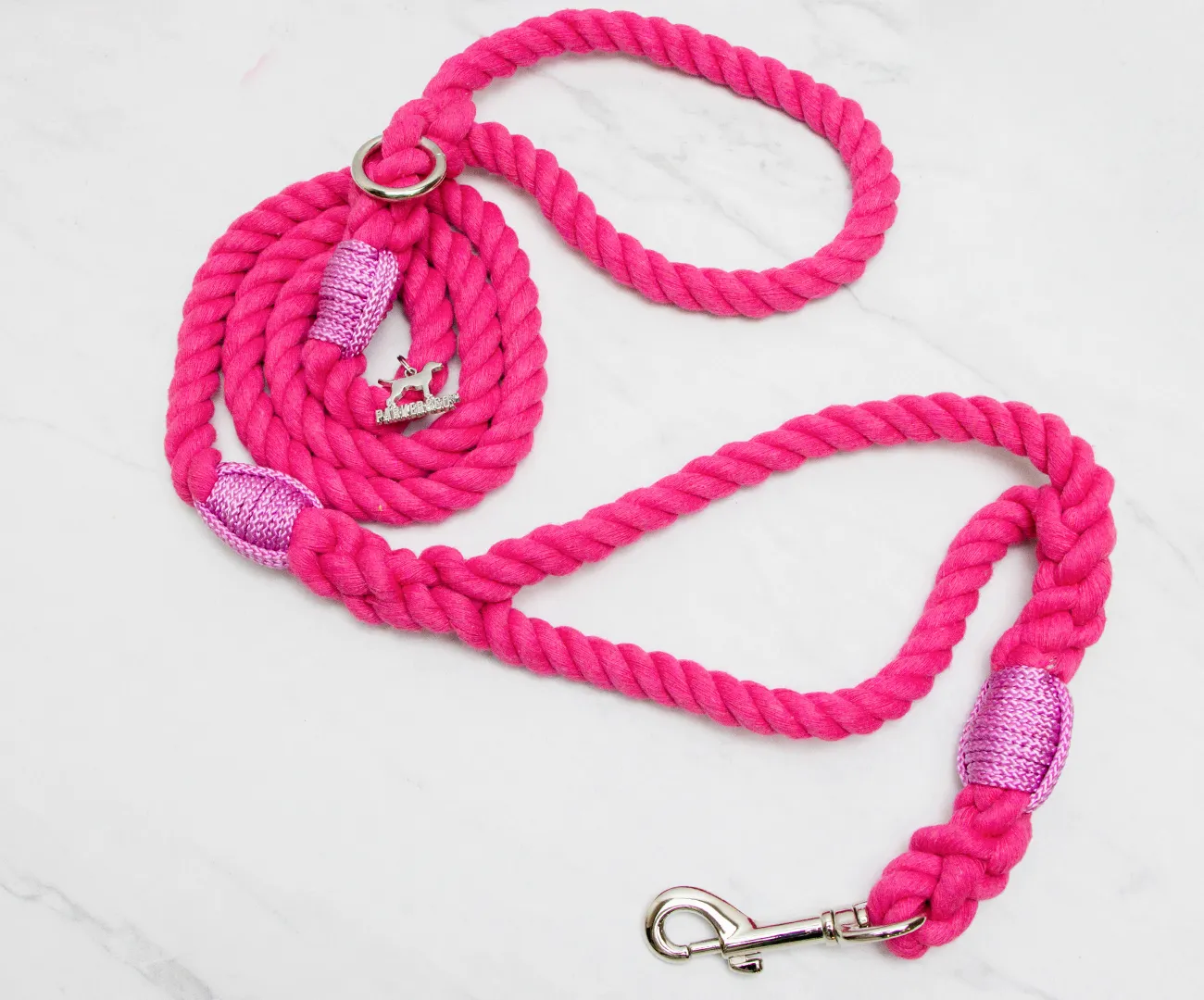 Cotton Rope Two Handle Leash