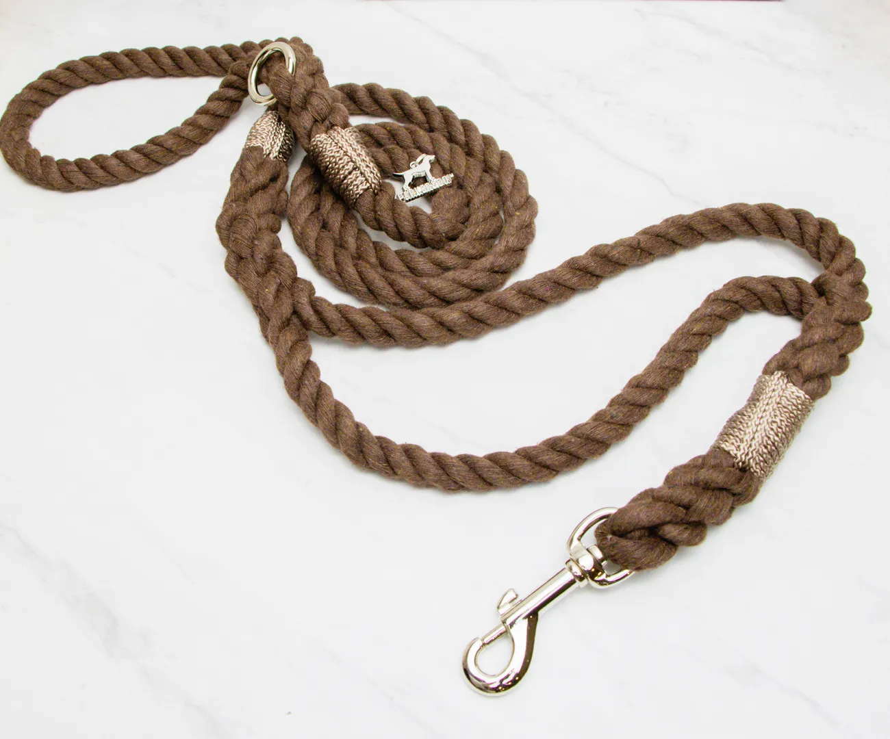 Cotton Rope Two Handle Leash