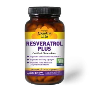 Country Life Resveratrol Plus 60 Vegetable Capsules