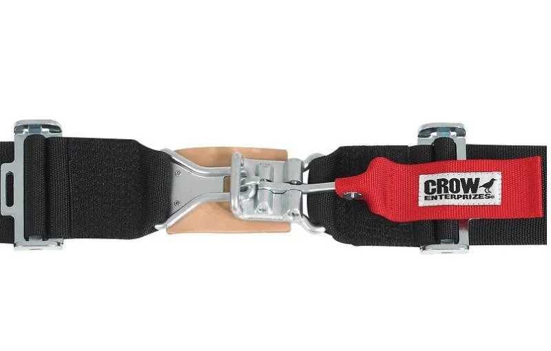 Crow 2" Latch & Link 52" Lap Belt - Red