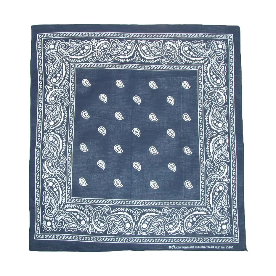 CTM® Cotton Paisley All-Purpose Bandanas (Pack of 5 of Same Color)