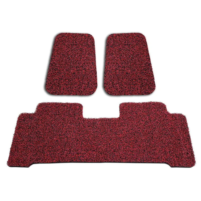 Custom Floor Mats suits Toyota Landcruiser 70 Series Dual Cab 2012-On Front & Rear Rubber Composite PVC Coil