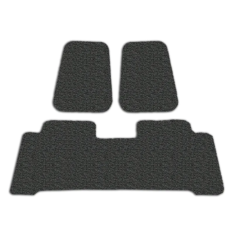 Custom Floor Mats suits Toyota Landcruiser 70 Series Dual Cab 2012-On Front & Rear Rubber Composite PVC Coil