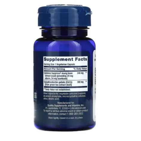 Cytokine with EGCG 30 capsules Life Extension