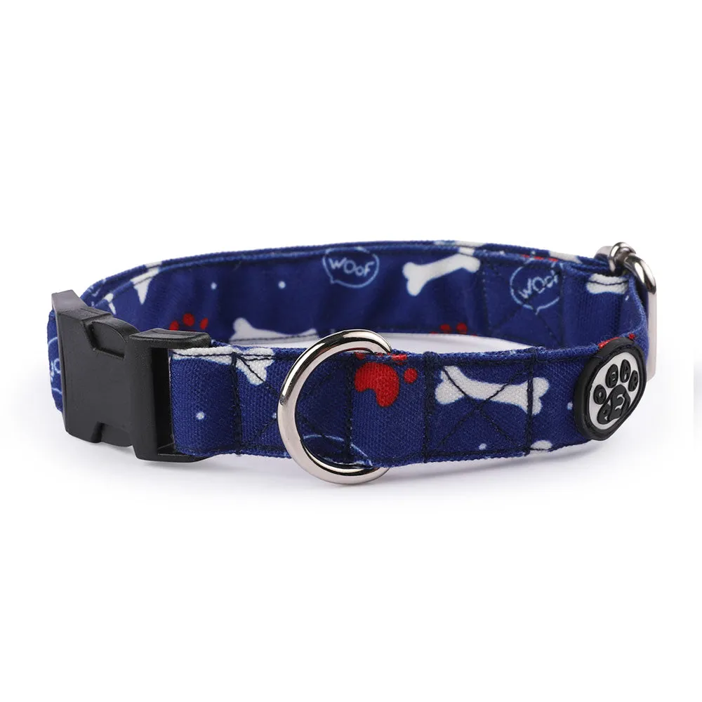 Dear Pet Woof Dog Collar & Leash Set