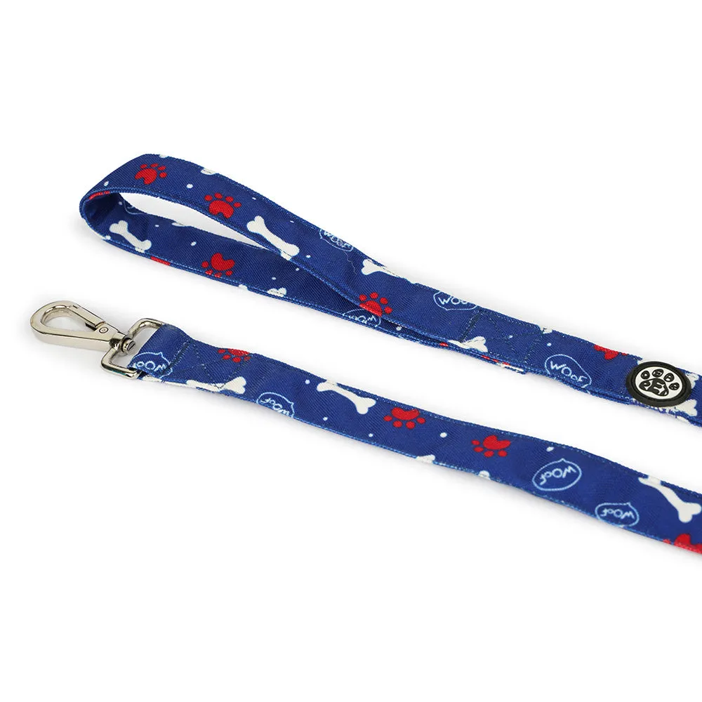 Dear Pet Woof Dog Collar & Leash Set