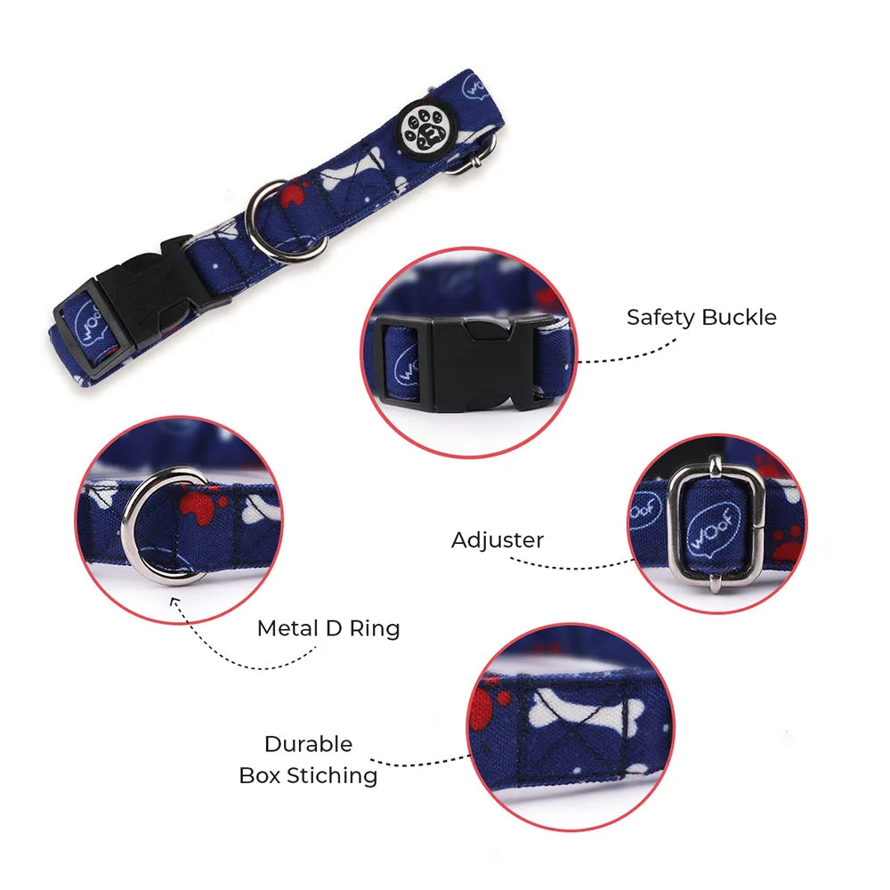 Dear Pet Woof Dog Collar & Leash Set