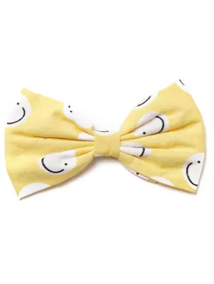 Dog Bow Tie - Smile Face Friends Yellow