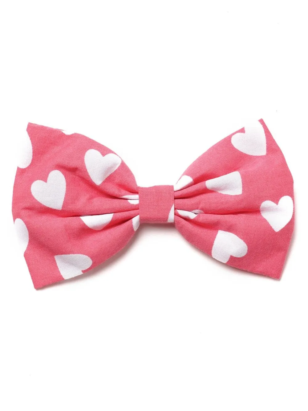 Dog Bow Tie - Whole Lotta Love Hot Pink Heart