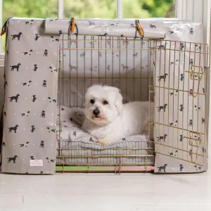 Dog Crate Cover in Cosmopolitan Dog Oilcloth by Lords & Labradors