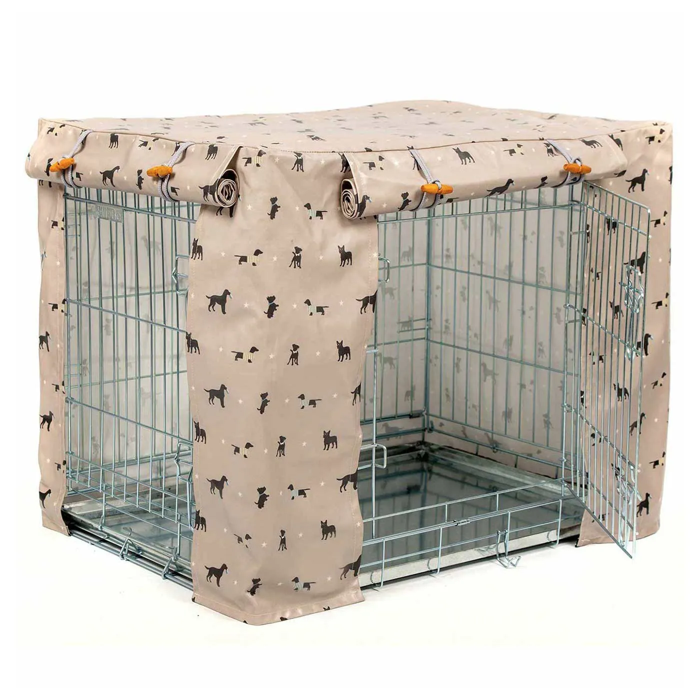 Dog Crate Cover in Cosmopolitan Dog Oilcloth by Lords & Labradors