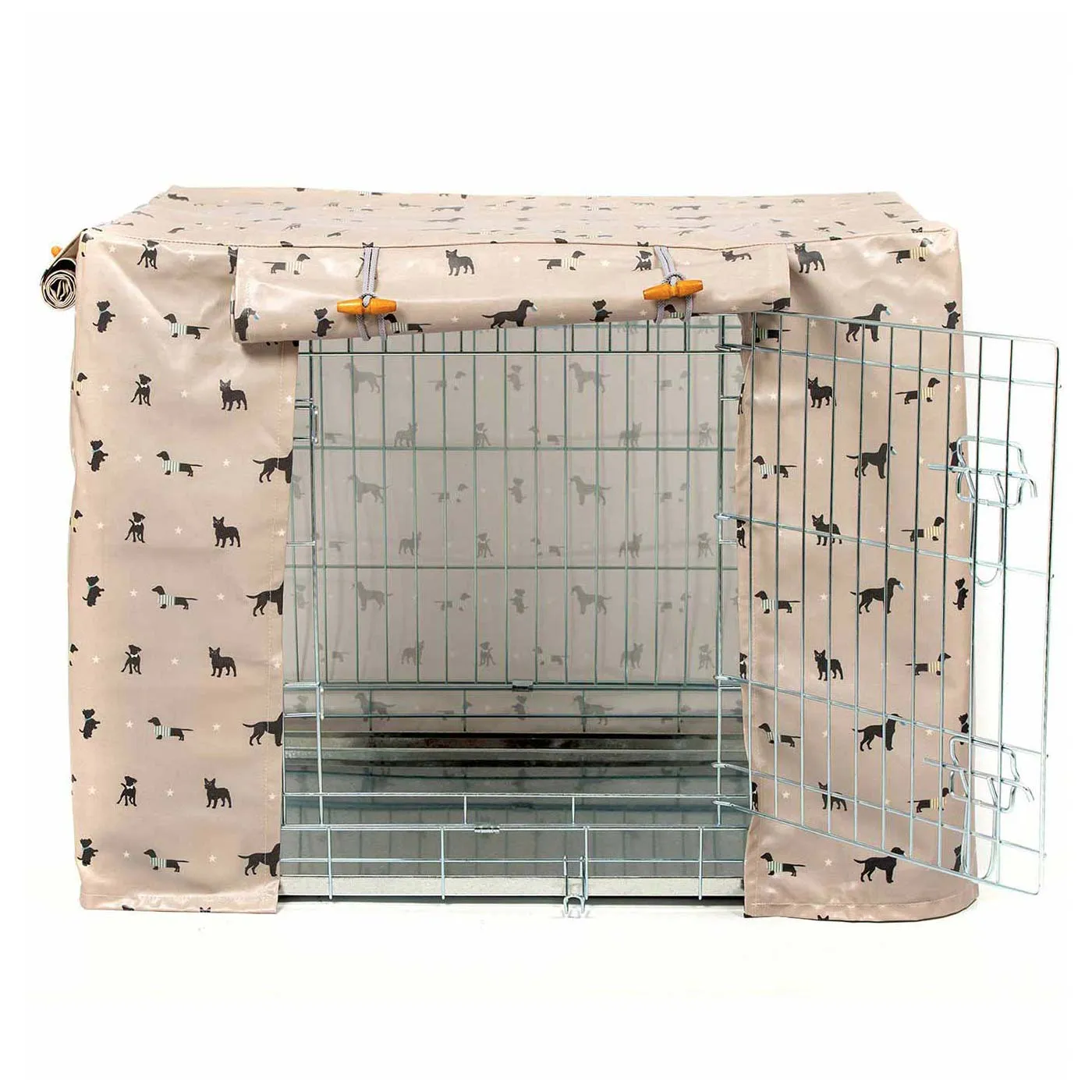 Dog Crate Cover in Cosmopolitan Dog Oilcloth by Lords & Labradors