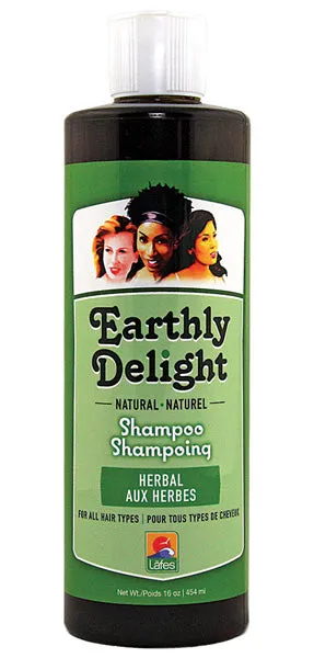 EARTHLY DELIGHT - Natural Herbal Shampoo - 16 fl. oz. (454 ml)