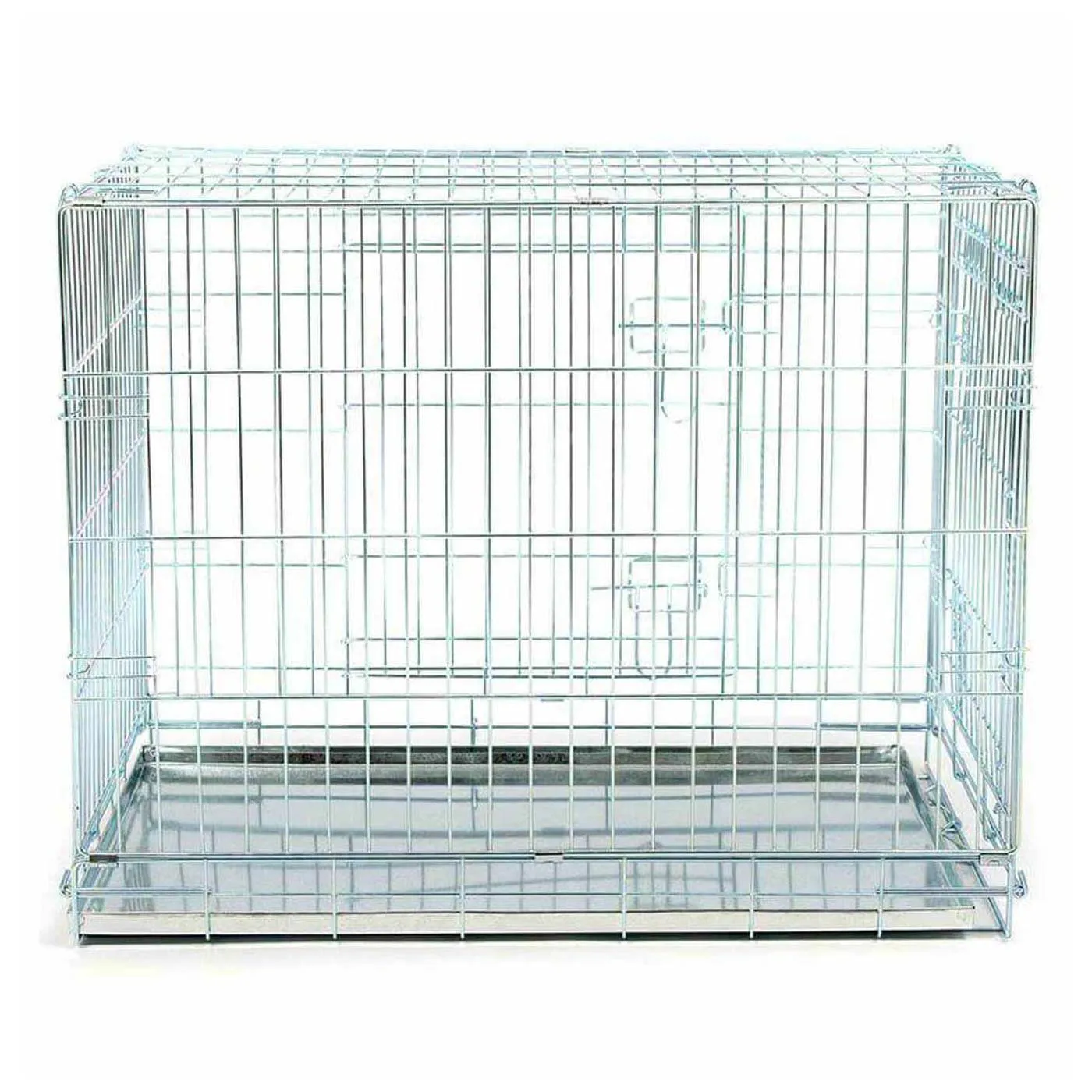 Ellie Bo Dog Crate - Silver