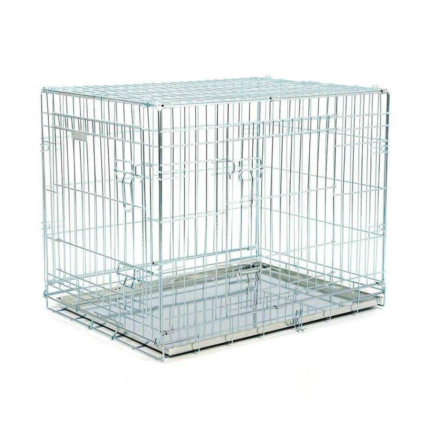 Ellie Bo Dog Crate - Silver