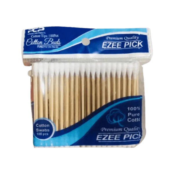 EZEE PICK WOODEN COTTON BUDS 100PCS