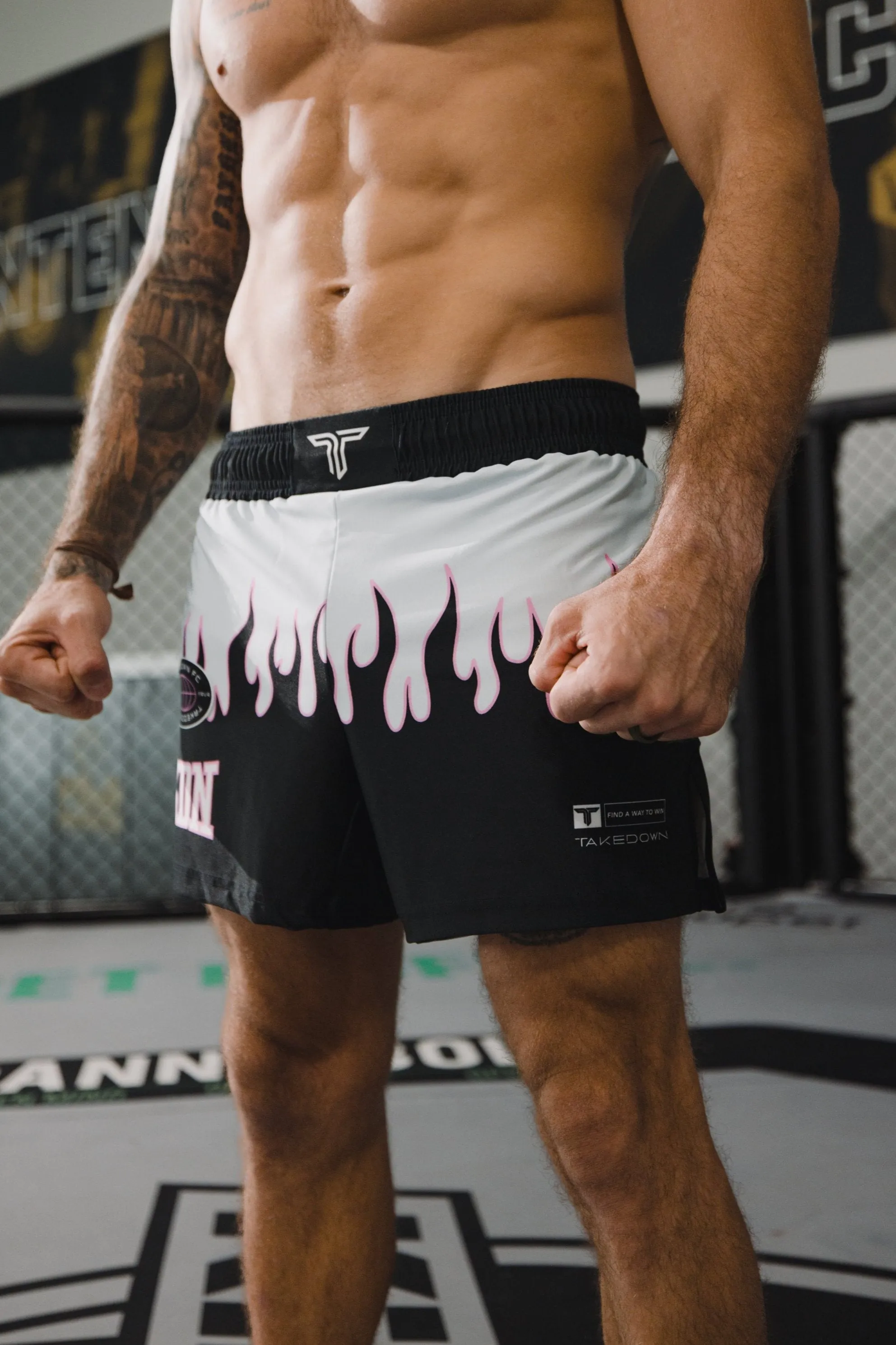 Fire FC Fight Shorts (5"&7“ Inseam) - Mint