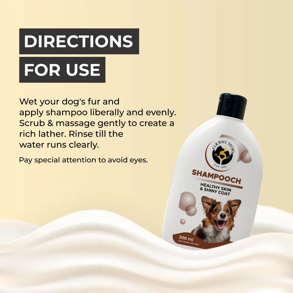 FurBall Story Shampooch Healthy Skin & Shiny Coat Shampoo for Dogs