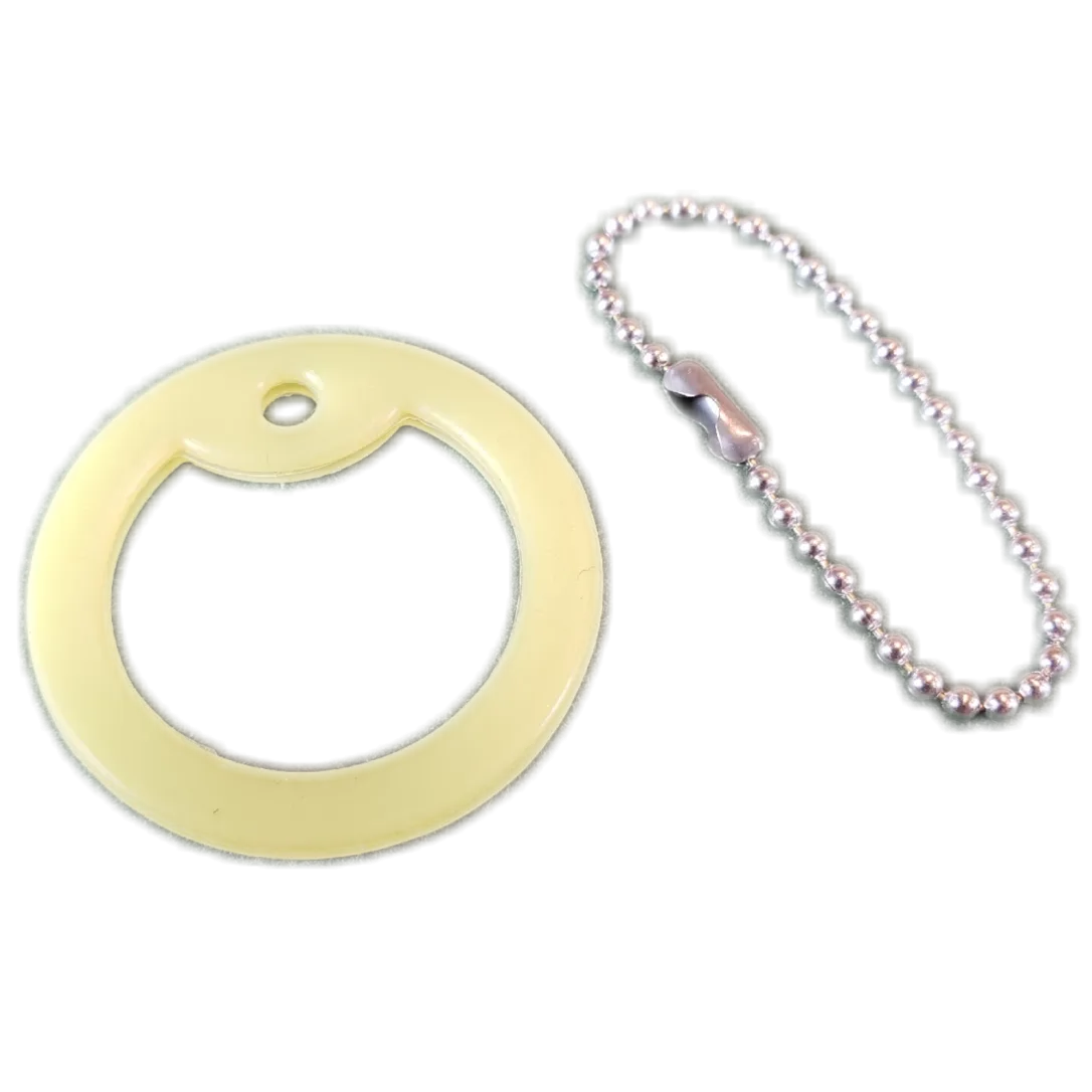 Glow Dog Tag Silencer and Chain