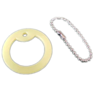 Glow Dog Tag Silencer and Chain