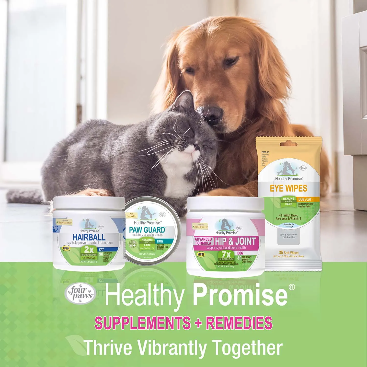 Healthy Promise Cat & Dog Ear Wipes, 35 ct