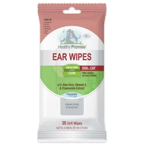 Healthy Promise Cat & Dog Ear Wipes, 35 ct