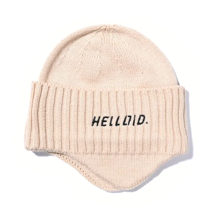 Helloid Ear Maff Beanie-WHITE