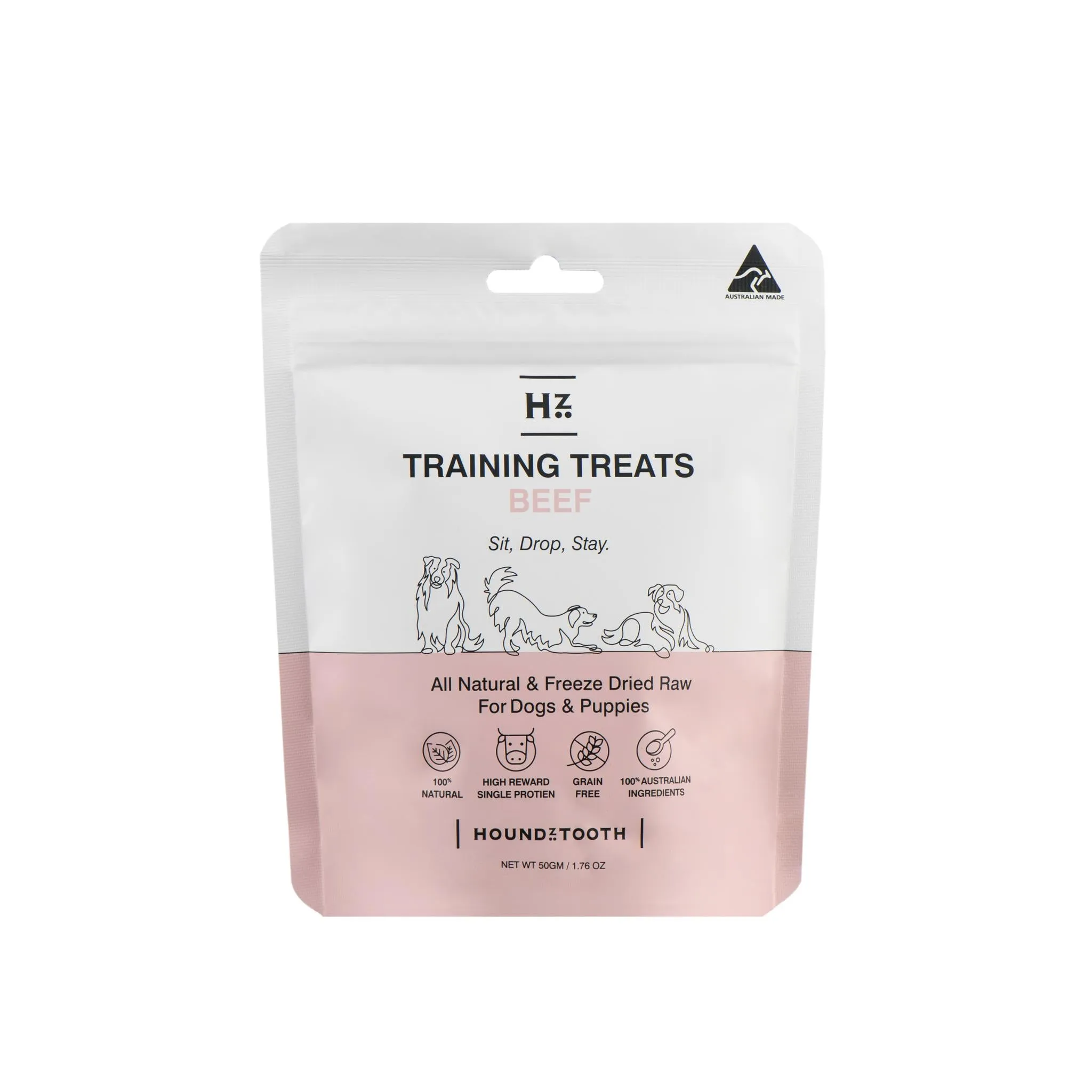 Houndztooth Dog Training Treats Beef 50g