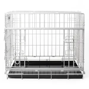 Imperfect Sliding Door Dog Crate in Grey by Lords & Labradors