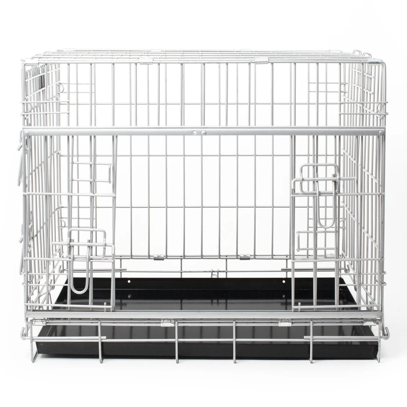 Imperfect Sliding Door Dog Crate in Grey by Lords & Labradors