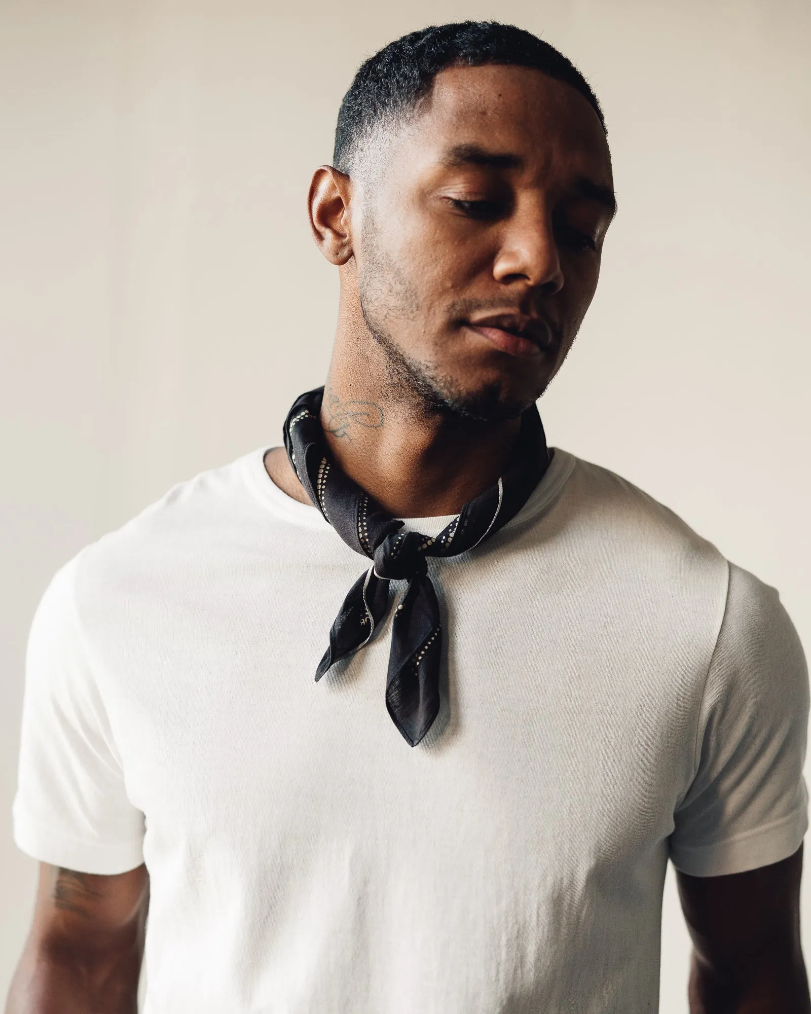 Kapital Fastcolor Selvedge Bandana Sleep, Black