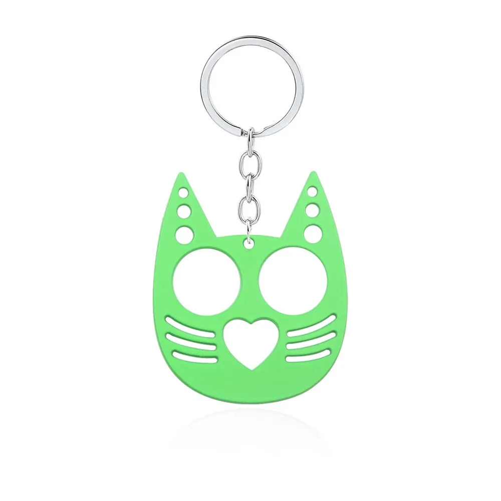 Kitty Cat Ears Self Defense Knuckles Keychain