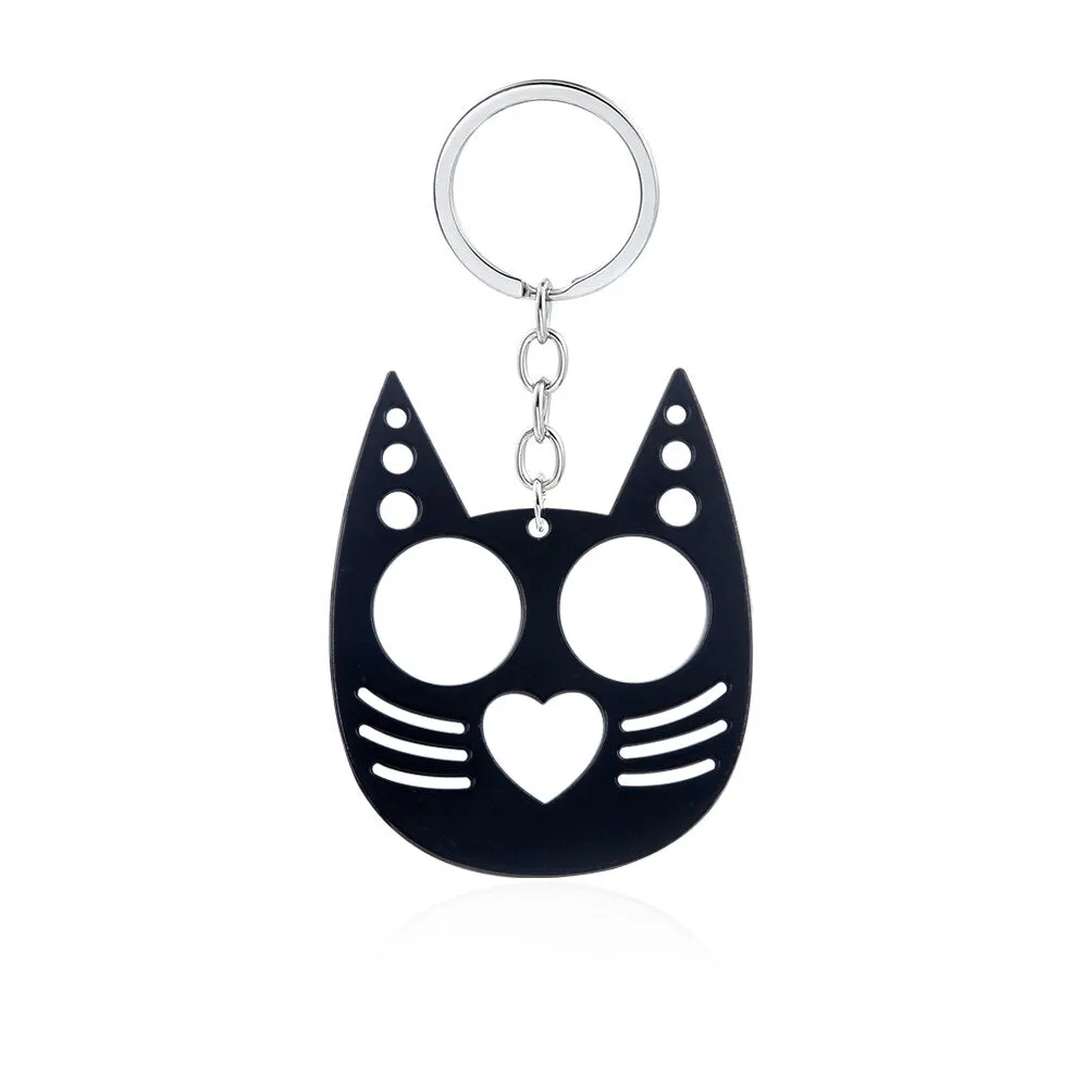 Kitty Cat Ears Self Defense Knuckles Keychain