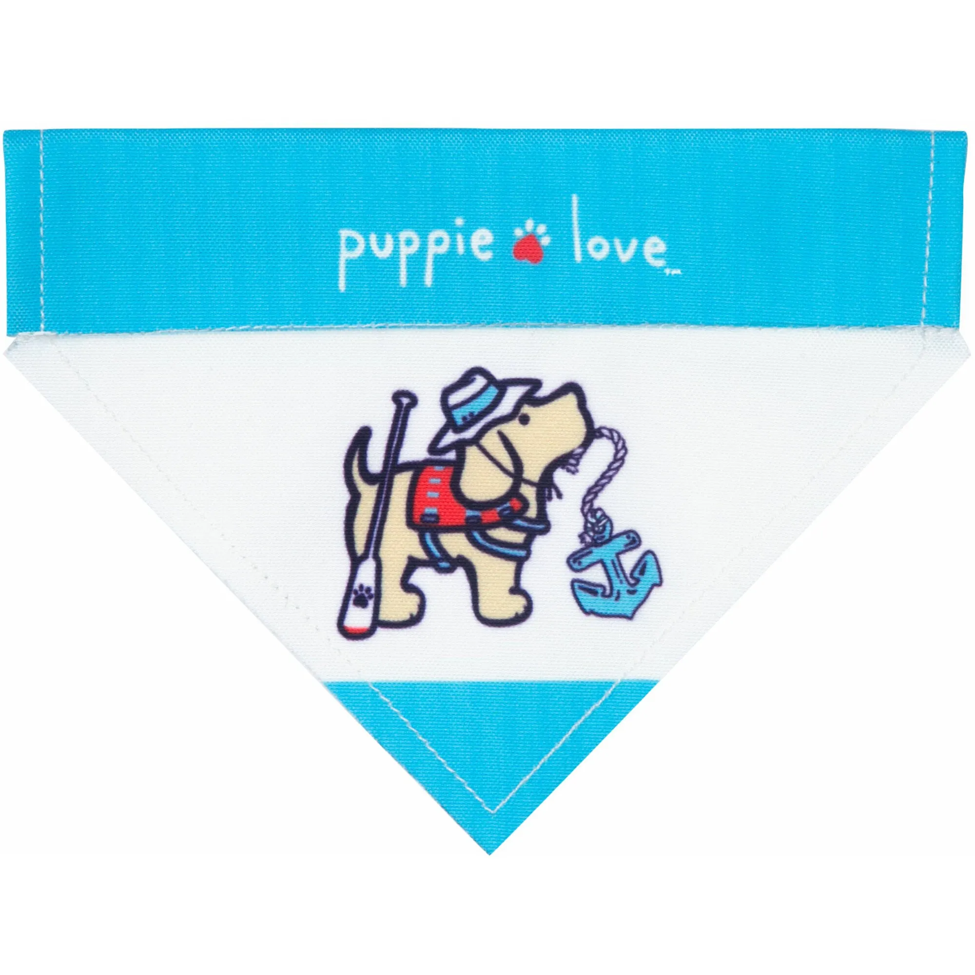 Lake 12" x 8" Canvas Slip on Pet Bandana