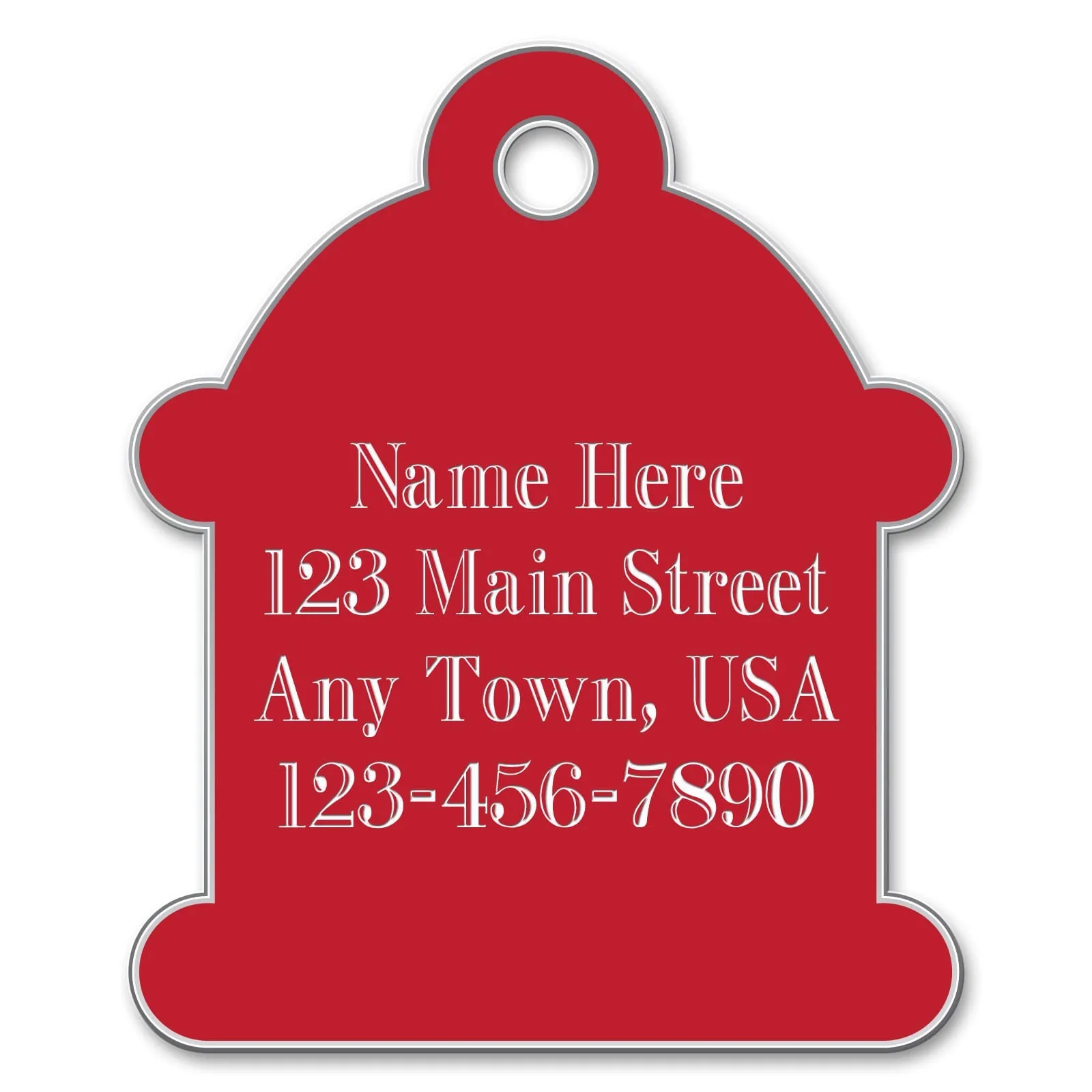 Large Hydrant Shape Dog Tag