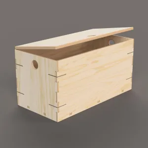 Large Rectangular Clip Crate with Hinged Door