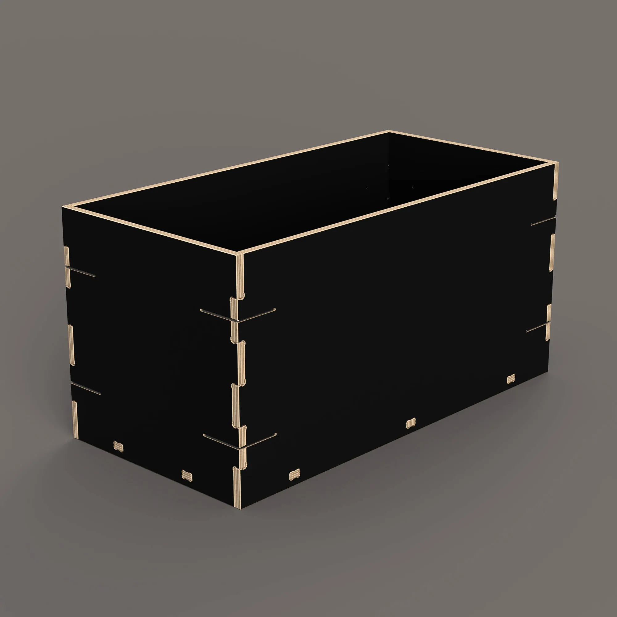 Large Rectangular Clip Crate