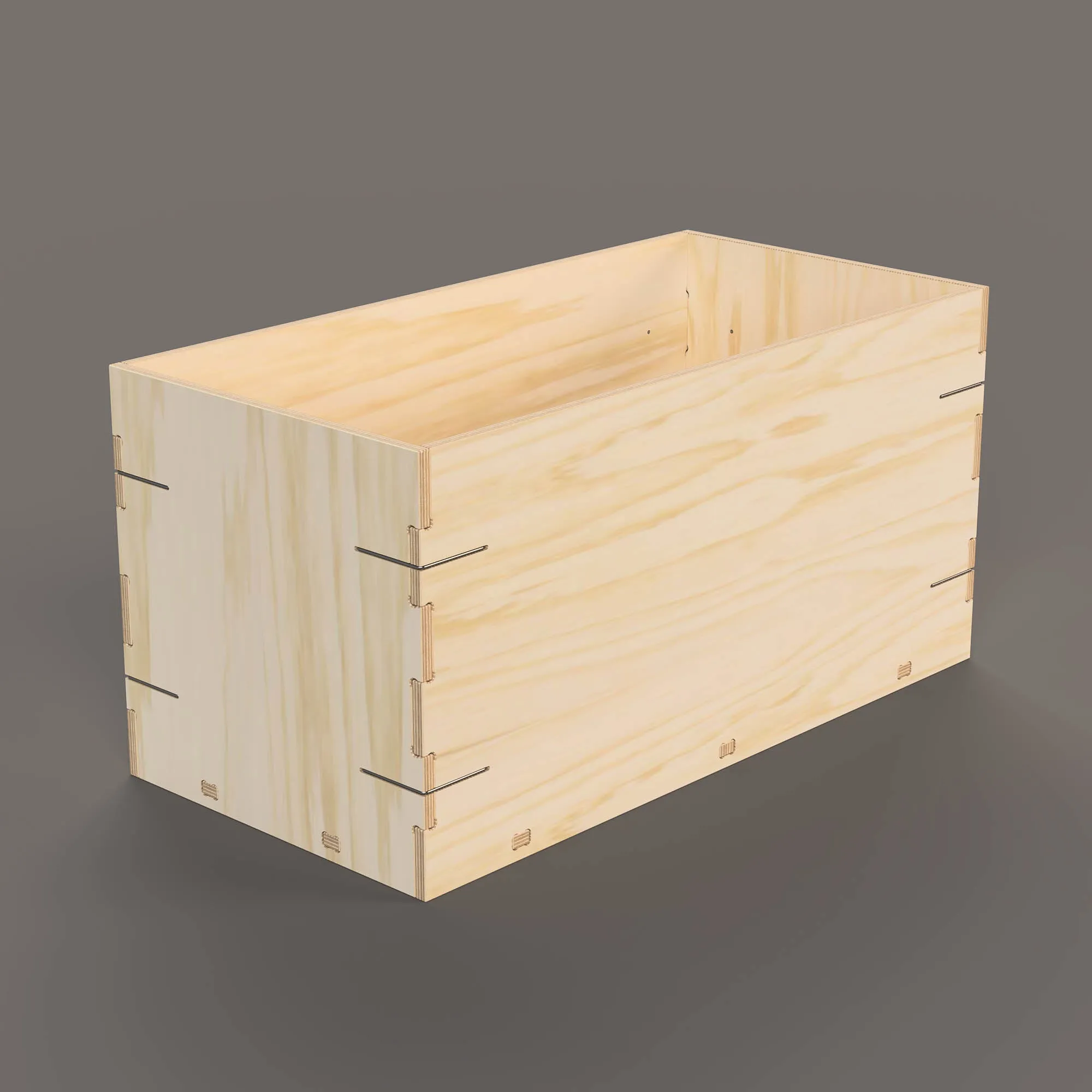 Large Rectangular Clip Crate