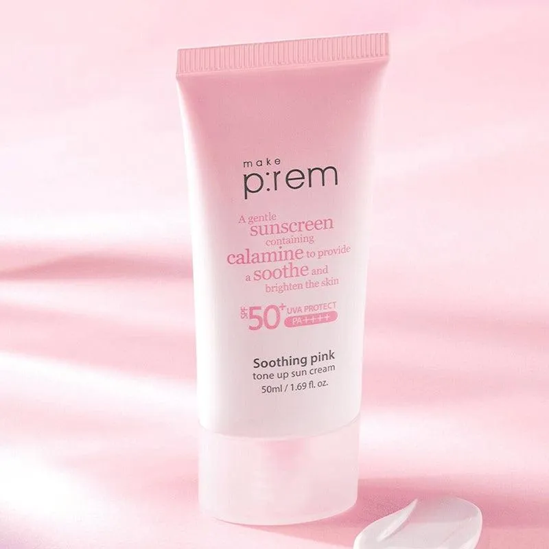 [make p:rem] Soothing Pink Tone Up Sun Cream SPF 50  PA     50ml