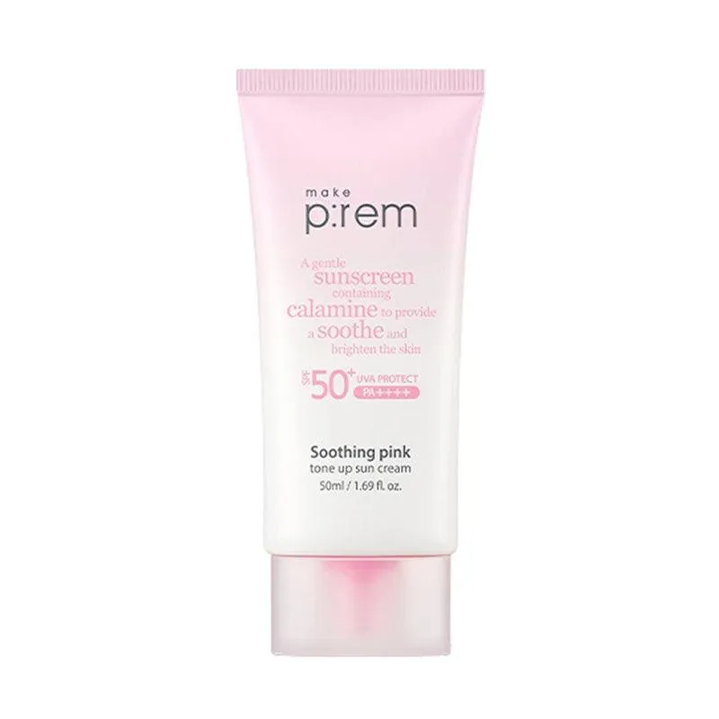 [make p:rem] Soothing Pink Tone Up Sun Cream SPF 50  PA     50ml