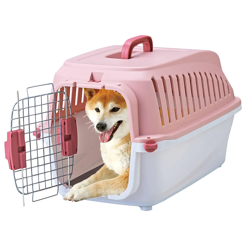 Marukan Hard Carrier for Dogs & Cats Pink L (DA015)