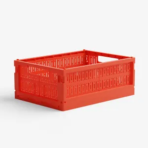 MIDI FOLDING CRATE // SO BRIGHT RED